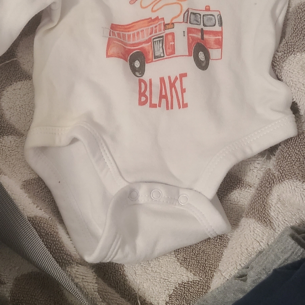 Like new custom onesie "Blake"